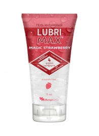 Интимный гель-смазка на водной основе Lubrimax Magic Strawberry - 75 мл. - ИнтелБИО - купить с доставкой в Ельце
