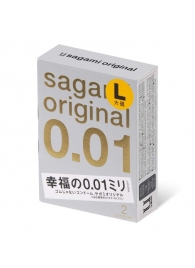 Презервативы Sagami Original 0.01 L-size увеличенного размера - 2 шт. - Sagami - купить с доставкой в Ельце