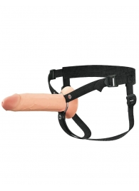 Полый страпон на ремнях 8’’ Hollow Silicone Strap-on - Pipedream - купить с доставкой в Ельце