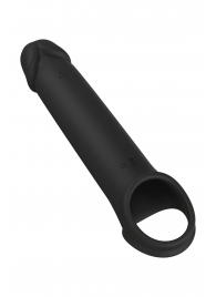 Черная насадка-удлинитель с вибрацией Vibrating Extender With Remote - Dream Toys - в Ельце купить с доставкой