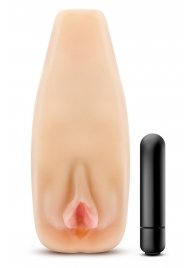 Мастурбатор-вагина с вибрацией Soft   Wet Natasha Realistic Beige Masturbator - Blush Novelties - в Ельце купить с доставкой