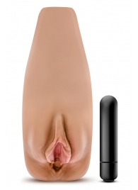 Маструбатор-вагина с вибрацией Soft   Wet Renata Realistic Tan Masturbator - Blush Novelties - в Ельце купить с доставкой