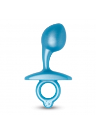 Голубая анальная пробка для массажа простаты Bulb Silicone Prostate Plug - 10,7 см. - b-Vibe - в Ельце купить с доставкой