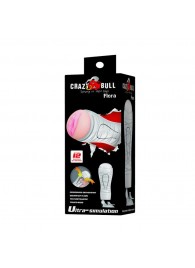 Мастурбатор-вагина Flora White с присоской и 12 режимами вибрации - Baile - в Ельце купить с доставкой