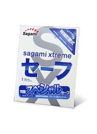 Презерватив Sagami Xtreme Ultrasafe с двойным количеством смазки - 1 шт. - Sagami - купить с доставкой в Ельце
