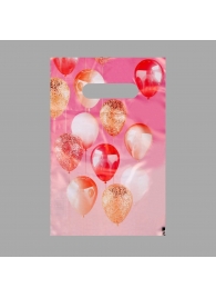Пакет «Праздничные шары» с вырубной ручкой (20х30 см) - UPAK LAND - купить с доставкой в Ельце
