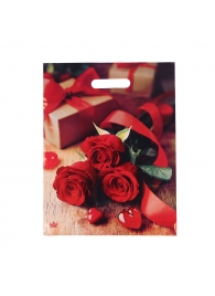 Пакет с принтом в виде роз (31х40 см) - Сима-Ленд - купить с доставкой в Ельце