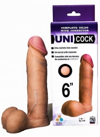 Насадка для страпона фаллической формы UNICOCK 6  - 18 см. - LOVETOY (А-Полимер) - купить с доставкой в Ельце