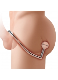 Кольцо на пенис с анальным стимулятором Stainless Steel Anal Hook   Cock Ring - BlueLine - в Ельце купить с доставкой