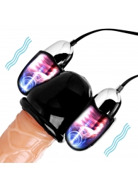 Черная стимулирующая насадка для головки полового члена Multi Speed Vibrating Penis Head Teaser - XR Brands - в Ельце купить с доставкой
