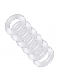 Комплект из 6 прозрачных эрекционных колец Ring Master Custom Ball Stretcher Kit - XR Brands - в Ельце купить с доставкой