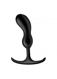 Черный массажер простаты с утяжелителями Premium Silicone Weighted Prostate Plug Medium - 16,3 см. - XR Brands - в Ельце купить с доставкой