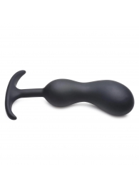 Черный массажер простаты с утяжелителями Premium Silicone Weighted Prostate Plug Large - 18,8 см. - XR Brands - в Ельце купить с доставкой