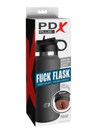 Смуглый мастурбатор-вагина в корпусе-бутылке F*ck Flask - Pipedream - в Ельце купить с доставкой