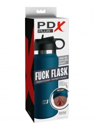 Смуглый мастурбатор-вагина в синей колбе F*ck Flask - Pipedream - в Ельце купить с доставкой