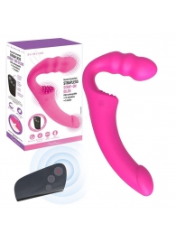 Розовый безремневой страпон Straples Strap-On Dildo - Erokay - купить с доставкой в Ельце