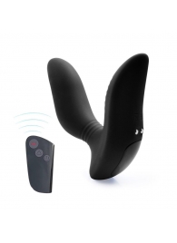 Черный вибромассажер простаты 3,5’’ Remote Control Curve P-spot Massager - 12 см. - Erokay - в Ельце купить с доставкой