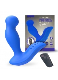 Синий вибромассажер простаты 3,5’’ Remote Control P-spot Massager - 12,5 см. - Erokay - в Ельце купить с доставкой