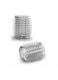 Прозрачная насадка с шипами STAY HARD COCK SLEEVE 01 CLEAR - Blush Novelties - в Ельце купить с доставкой