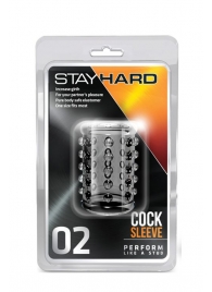 Прозрачная насадка на пенис с шишечками STAY HARD COCK SLEEVE 02 CLEAR - Blush Novelties - в Ельце купить с доставкой