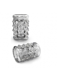 Прозрачная насадка с капельками STAY HARD COCK SLEEVE 05 CLEAR - Blush Novelties - в Ельце купить с доставкой