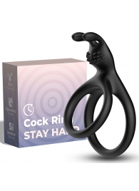 Черное эрекционное кольцо с подхватом мошонки - Boys of Toys - в Ельце купить с доставкой