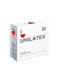 Ультратонкие презервативы Unilatex Ultra Thin - 3 шт. - Unilatex - купить с доставкой в Ельце