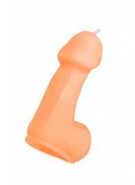 Оранжевая свеча в форме пениса - 47 гр. - Pecado - купить с доставкой в Ельце