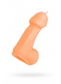 Оранжевая свеча в форме пениса - 47 гр. - Pecado - купить с доставкой в Ельце