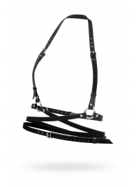 Черная кожаная портупея «Осанка» - Pecado - купить с доставкой в Ельце