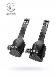 Черные подвесы с белой строчкой - Pecado - купить с доставкой в Ельце