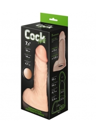 Телесный фаллоудлинитель с мошонкой Cock Next - 19 см. - LOVETOY (А-Полимер) - в Ельце купить с доставкой