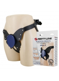 Синие трусики харнесс с платформой Caludio II - Baile - купить с доставкой в Ельце