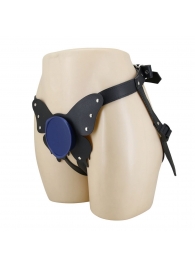 Синие трусики харнесс с платформой Caludio II - Baile - купить с доставкой в Ельце