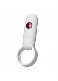 Белое эрекционное виброкольцо с пультом ДУ - Youvic - в Ельце купить с доставкой