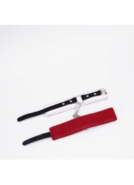 Бело-красные кожаные оковы - Crazy Handmade - купить с доставкой в Ельце