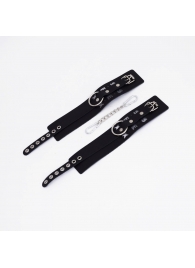 Черные кожаные оковы Sex - Crazy Handmade - купить с доставкой в Ельце