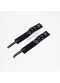 Черные кожаные оковы Sex - Crazy Handmade - купить с доставкой в Ельце