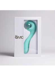 Бирюзовый вибромассажёр с деликатными токами - Youvic - купить с доставкой в Ельце