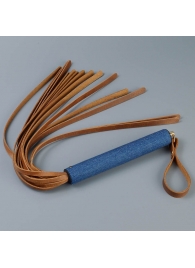 Плеть с джинсовой ручкой «Дикий Запад» - 60 см. - Sitabella - купить с доставкой в Ельце