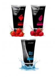 Набор из 3 лубрикантов JUJU (увлажняющий, клубника, малина) - JuJu - купить с доставкой в Ельце