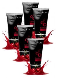 Набор из 5 съедобных лубрикантов JUJU со вкусом вишни - JuJu - купить с доставкой в Ельце