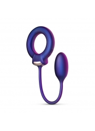 Фиолетовое эрекционное виброкольцо с анальным шариком Eclipse - ONE DC B.V. - в Ельце купить с доставкой