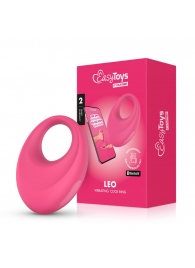 Розовое интерактивное эрекционное виброкольцо Leo - Easy toys - в Ельце купить с доставкой