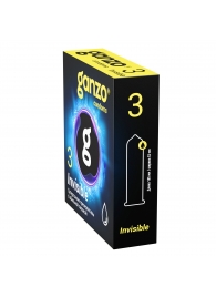 Супертонкие презервативы Ganzo Invisible - 3 шт. - Ganzo - купить с доставкой в Ельце