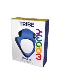 Синее эрекционное кольцо Wooomy Tribeс с вибрацией - Adrien Lastic - в Ельце купить с доставкой