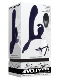 Женский страпон с вибрацией Giving Vibes - Evolved - купить с доставкой в Ельце