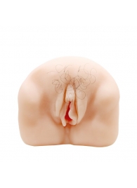 Телесный мастурбатор-вагина с оволосением и вибрацией - Baile - в Ельце купить с доставкой