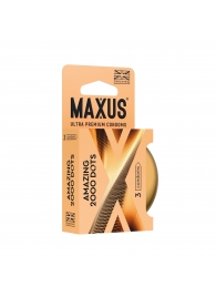 Точечные презервативы MAXUS 2000 Amazing Dots с железным кейсом - 3 шт. - Maxus - купить с доставкой в Ельце