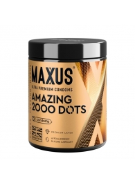 Точечные презервативы MAXUS 2000 Amazing Dots с железным кейсом - 12 шт. - Maxus - купить с доставкой в Ельце